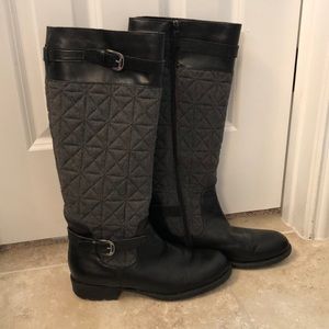 Franci Sarto Leather/Quilted Boots 10